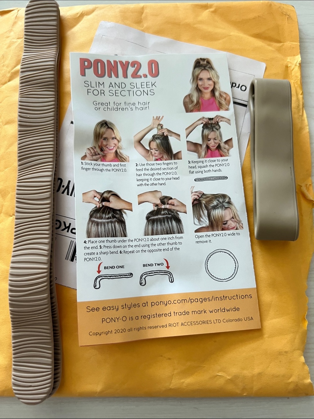 PONY2.0 Slim Hair Styling Tool in Taupe - Pony - Never used.